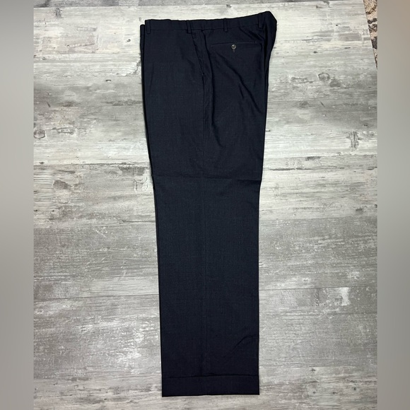 6 East Solid Charcoal Grey Super 130’s Dress Pants 40 - Picture 3 of 8
